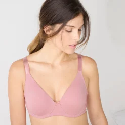 Beha<Confidence Lingerie Beha in omhullend model, met voorgevormde cups 'Pantaleo' - met flexibele beugels rozenhout