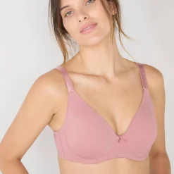 Beha<Confidence Lingerie Beha in omhullend model, met voorgevormde cups 'Pantaleo' - met flexibele beugels rozenhout