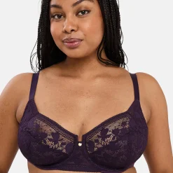 Beha<Sans Complexe Beha met kant Suzie - met beugels paars