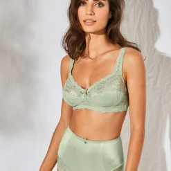 Beha<Confidence Lingerie Beha met kant zonder beugels Avila - set van 2 kaki + linde