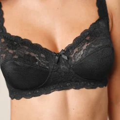 Beha<Confidence Lingerie Beha met kant zonder beugels Avila - set van 2 wit + zwart