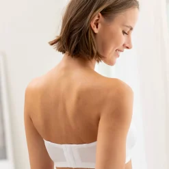 Feestelijke Lingerie|Beha<Blancheporte Beha met verwijderbare bandjes - zonder beugels wit