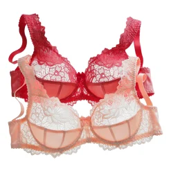 Beha<Confidence Lingerie Beha zonder beugels Cerignola - set van 2 hibiscus + perzik