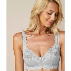 Beha<Confidence Lingerie Beha zonder beugels Cerignola - set van 2 blauw + grijs