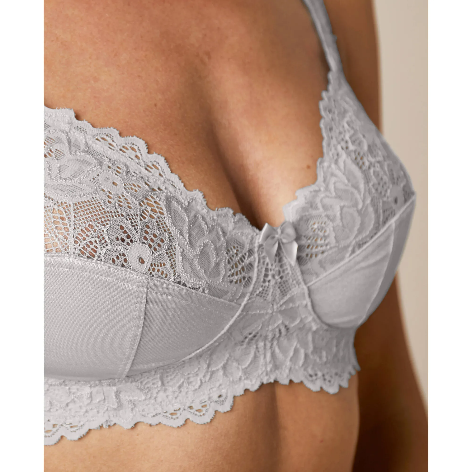 Beha<Confidence Lingerie Beha zonder beugels Cerignola - set van 2 blauw + grijs