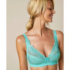 Beha<Confidence Lingerie Beha zonder beugels Cerignola - set van 2 aqua + framboos
