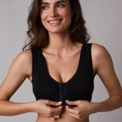 Beha<Blancheporte Beha zonder beugels met sluiting vooraan - set van 2 zwart