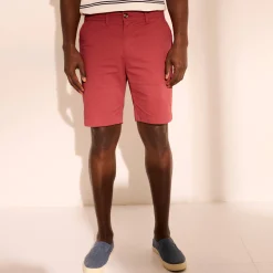 Short En Bermuda<Blancheporte Bermuda chino uni toile sergé stretch morphologie classique grijzig koraal