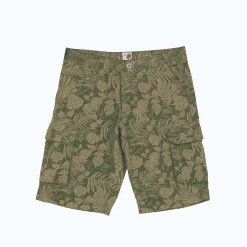 Short En Bermuda<Blancheporte Bermuda in canvas met bladerenprint donkerkaki