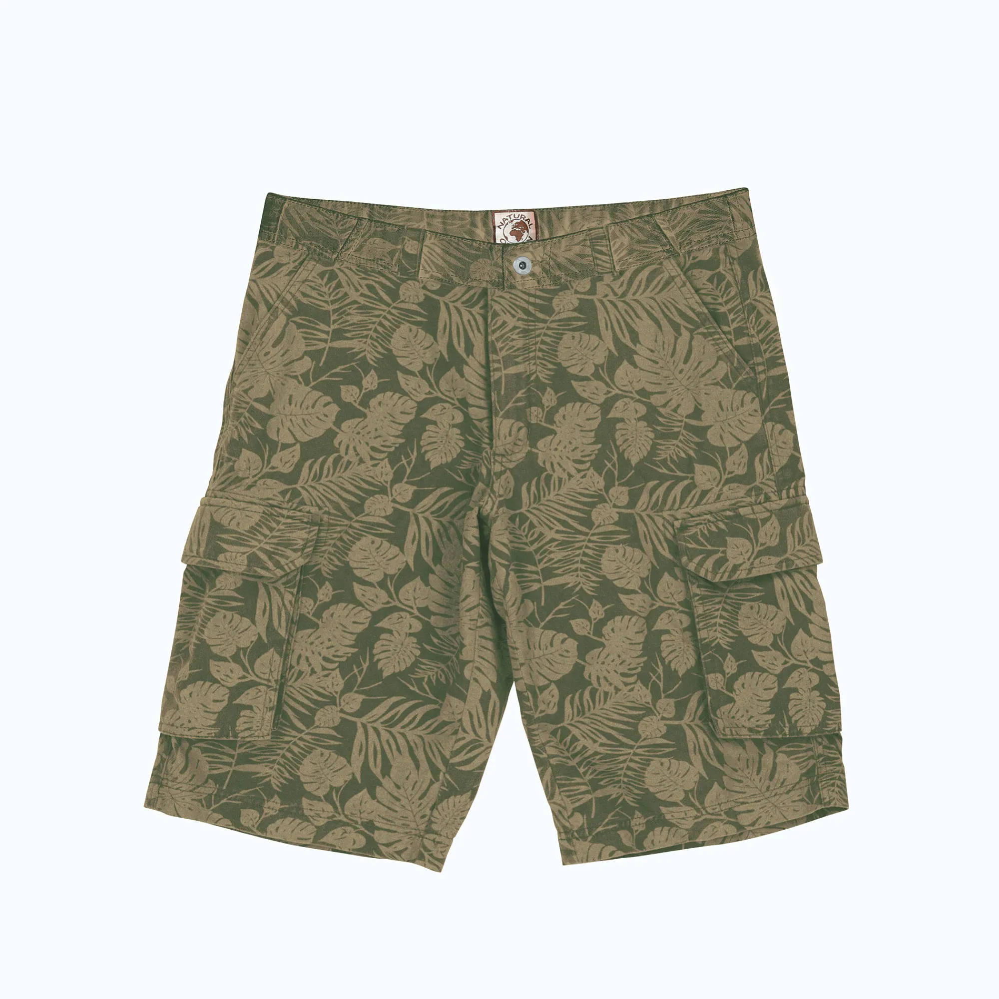 Short En Bermuda<Blancheporte Bermuda in canvas met bladerenprint donkerkaki