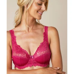 Beha<Confidence Lingerie Beugelbeha in kant Cerignola - set van 2 aqua + framboos