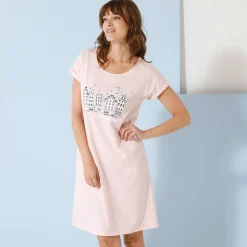 Nachthemd<Blancheporte Bigshirt - set van 2 kaki + roze