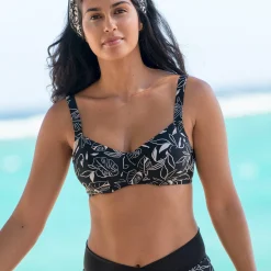 Badmode|Badmode<Blancheporte Bikinibeha in minimisermodel Cidra - met Flexible beugels zwart / beige