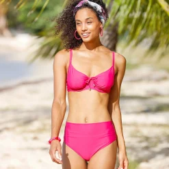 Badmode|Badmode<Blancheporte Bikinibeha met beugels, Solaro - korfmodel framboos