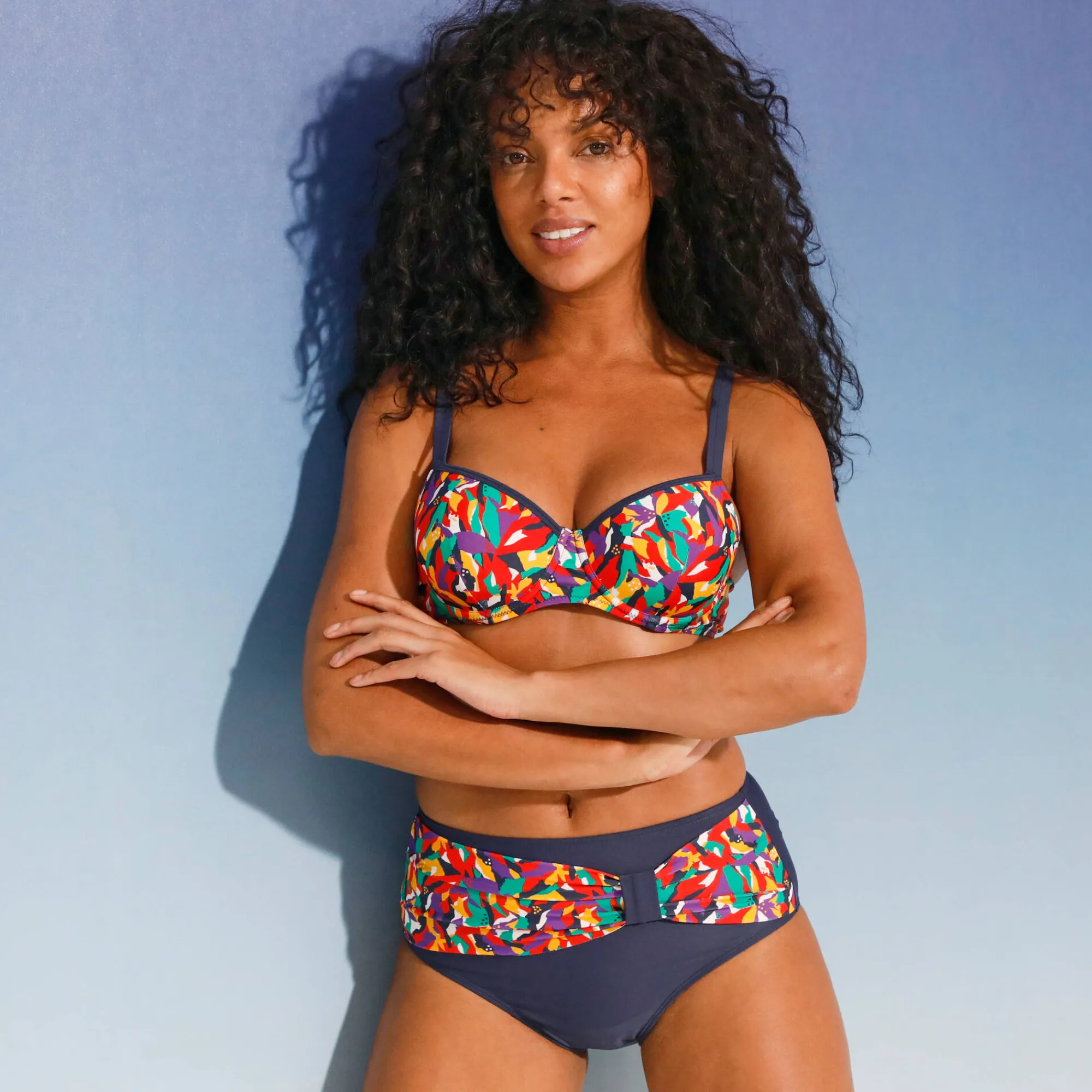 Badmode|Badmode<Blancheporte Bikinibeha Toboki met cups en beugels - balconnetmodel veelkleurig