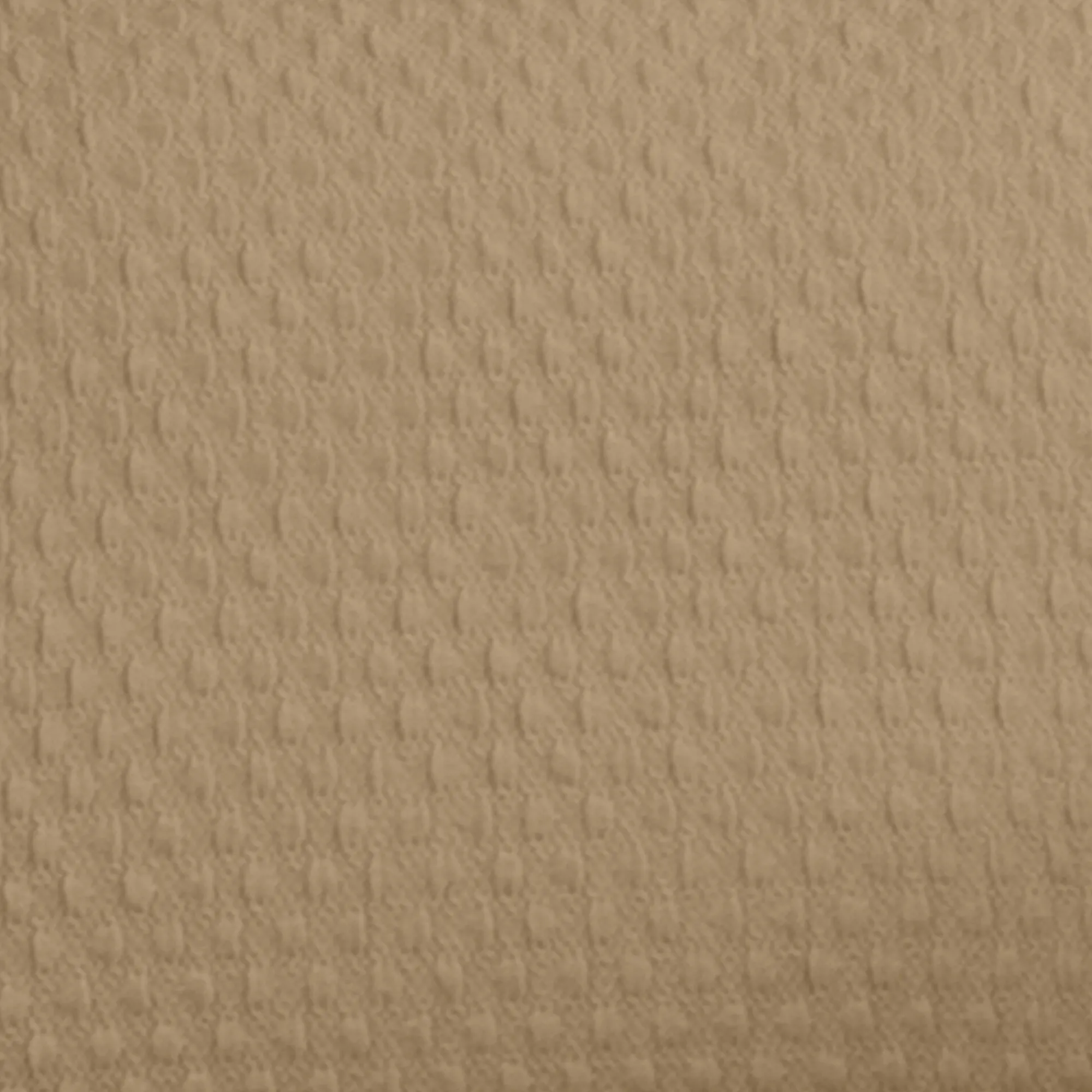 Zitbankhoes<Blancheporte Bi-rekbare, gewafelde hoes voor chaise longue taupe