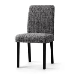 Stoelhoes<Blancheporte Bi-rekbare hoes in microvezel, effen faux-uni effect, voor stoel antracietgrijs
