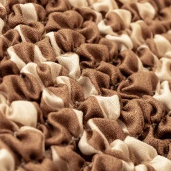 Zitbankhoes<Blancheporte Bi-rekbare hoes in microvezel met golvenmotief, voor fauteuil en zitbank chocolade