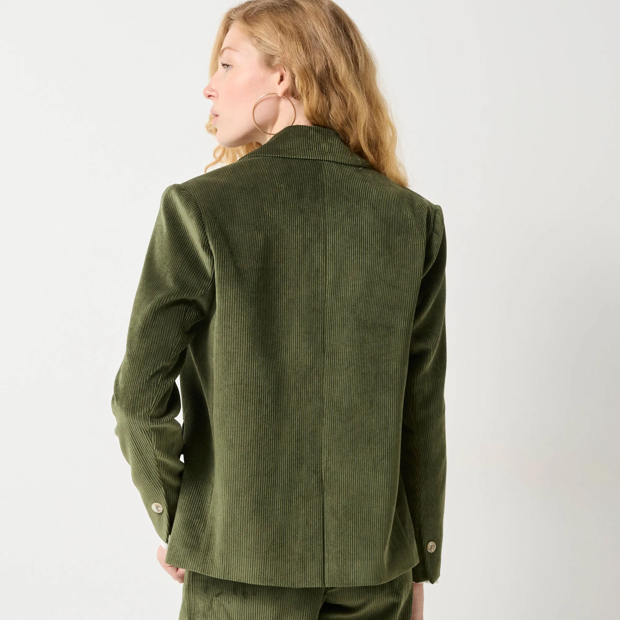 Feestoutfits Dames|Jas En Mantel<Blancheporte Blazer in velours groen