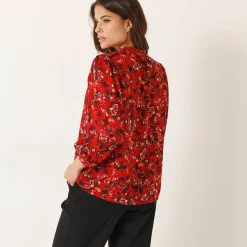 Bloes En Tuniek<Blancheporte Bloes met bloemenprint rood / indigo