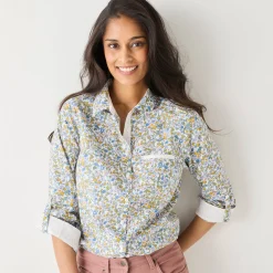 Bloes En Tuniek<Blancheporte Bloes met bloemenprint wit / veelkleurig