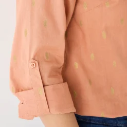 Bloes En Tuniek<Blancheporte Bloes met goudkleurige print karamel / goudkleurig