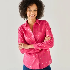 Bloes En Tuniek<Blancheporte Bloes met goudkleurige print roze / goudkleurig