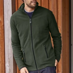 Sweater|Trui En Vest<Blancheporte Blouson in microfleecetricot met rits kaki