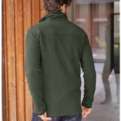 Sweater|Trui En Vest<Blancheporte Blouson in microfleecetricot met rits kaki