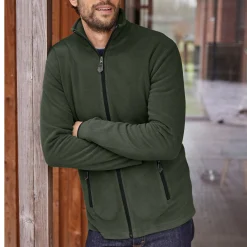Sweater|Trui En Vest<Blancheporte Blouson in microfleecetricot met rits kaki