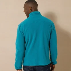 Sweater|Trui En Vest<Blancheporte Blouson in microfleecetricot met rits eendenblauw