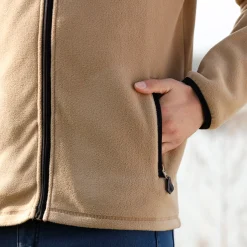Sweater|Trui En Vest<Blancheporte Blouson in microfleecetricot met rits beige
