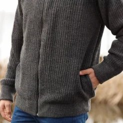 Trui En Vest<Blancheporte Blouson in patentsteek met warme voering antracietgrijs