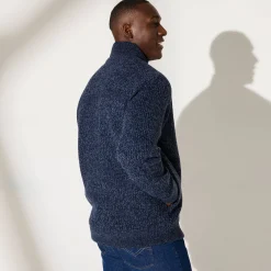 Trui En Vest<Blancheporte Blouson in patentsteek met warme voering gespikkeld blauw