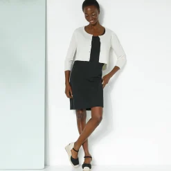 Trui En Vest<Blancheporte Bolero-vest met knopen, zachte touch ecru