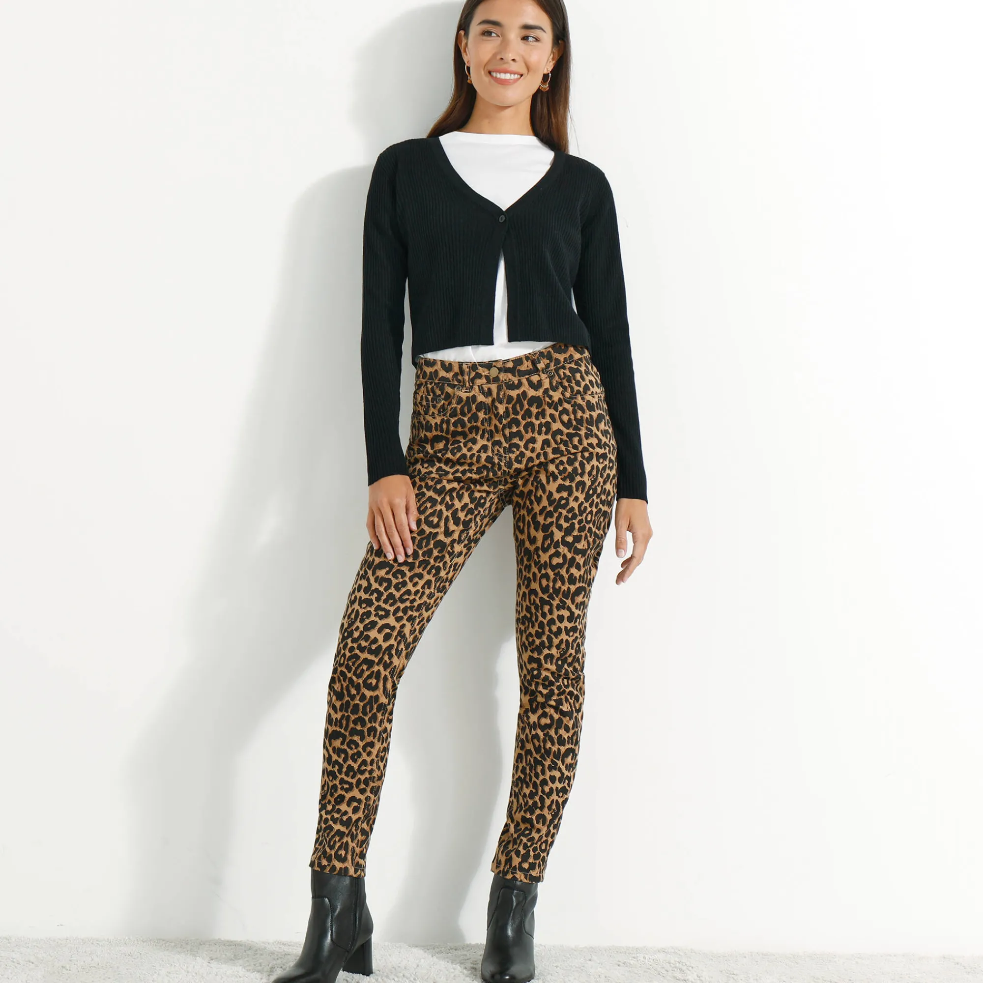 Trui En Vest<Blancheporte Bolerovest, ribtricot zwart