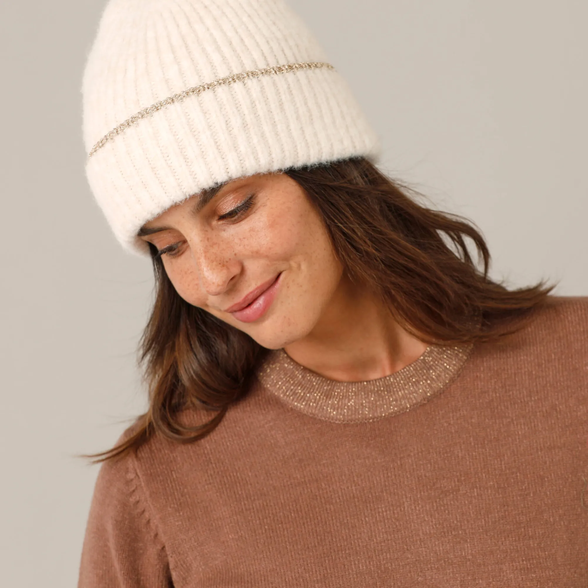 Accessoires En Juwelen<Blancheporte Bonnet détails brillants ecru