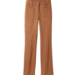 Broek<Blancheporte Bootcut broek, opgestikte zakken karamel