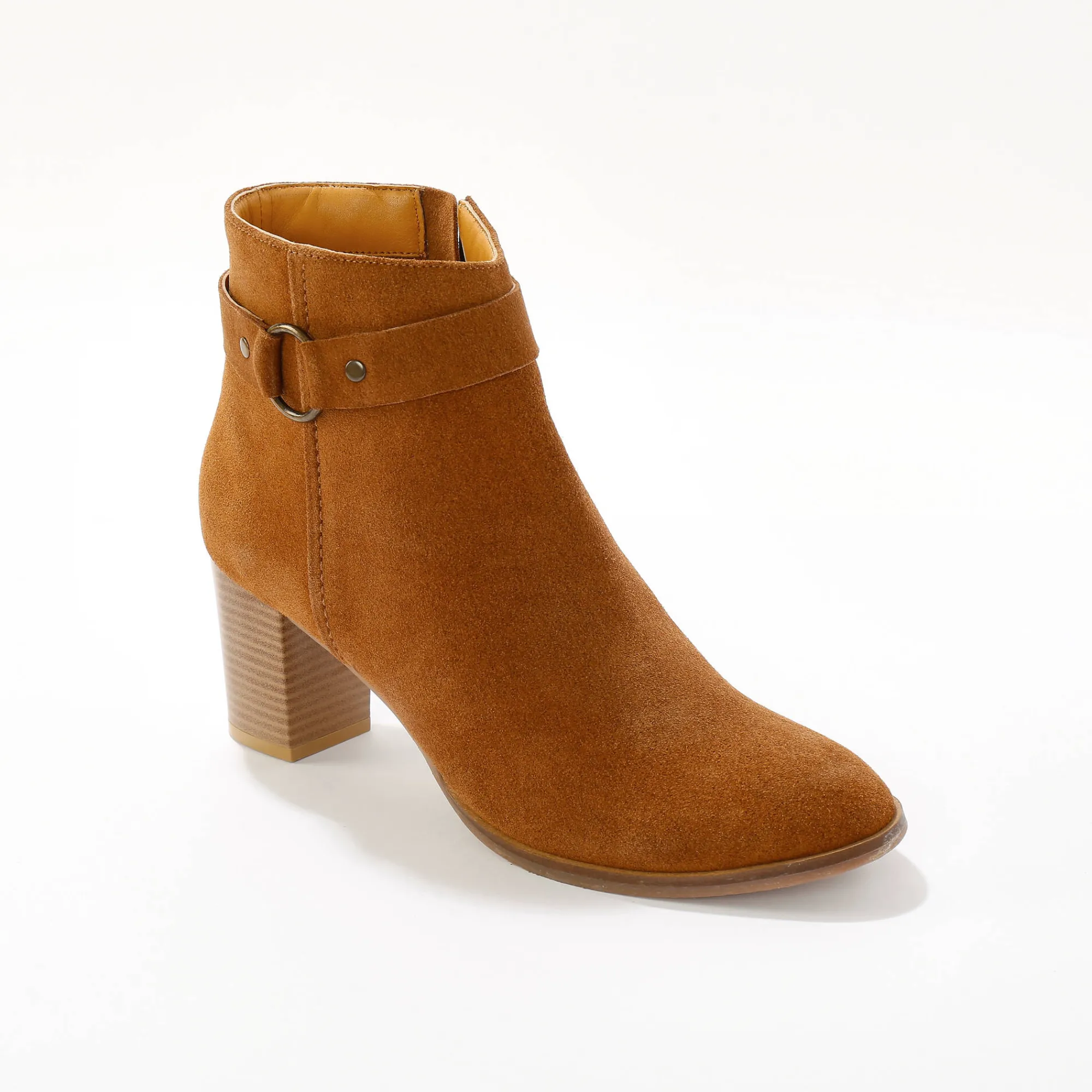 Feestelijke Schoenen|Bottines En Boots<Blancheporte Boots in suèdeleer met hakken karamel