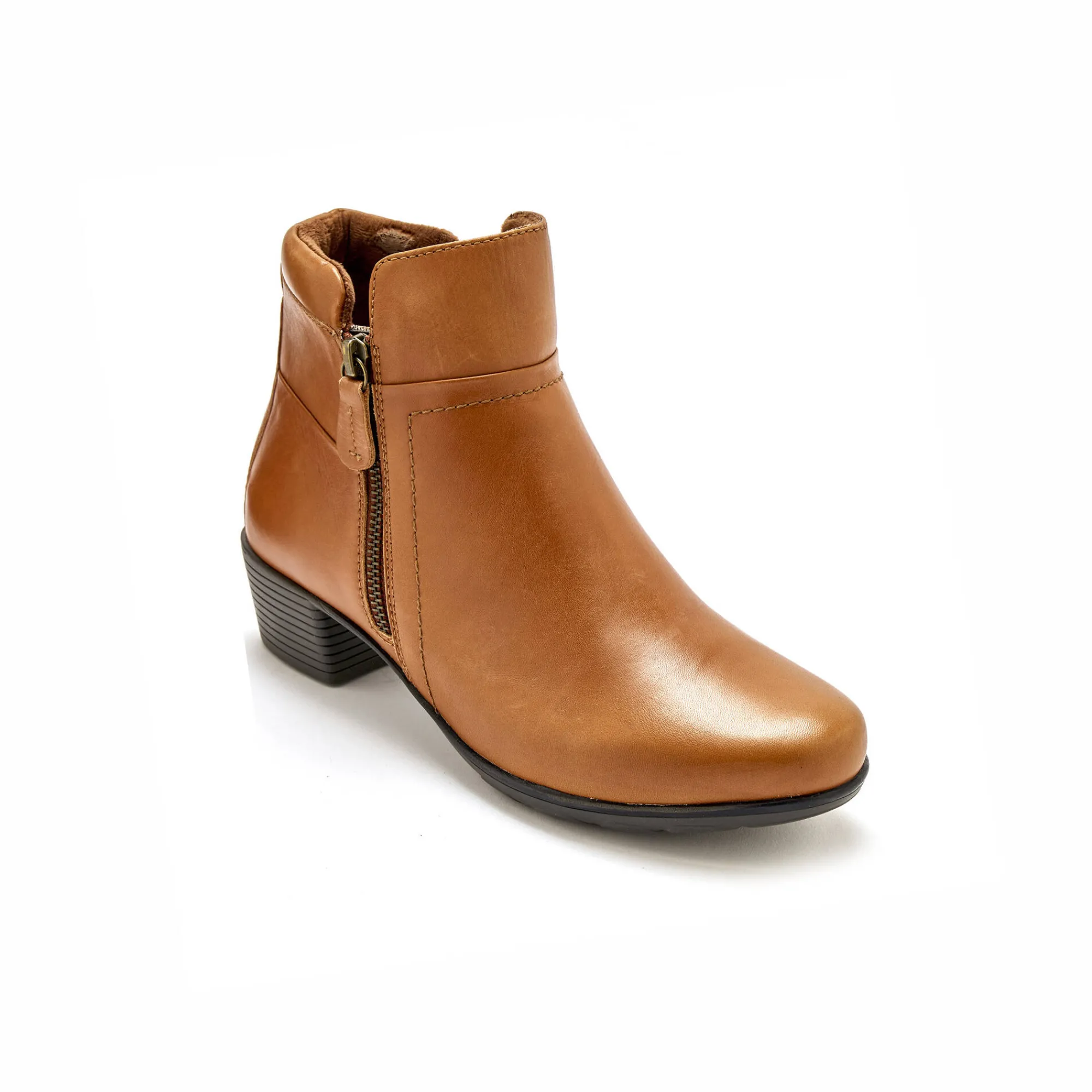 Bottines En Boots|Schoenen<PédiConfort Boots met dubbele rits - comfortabele zool en breedte PÉDICONFORT bruin