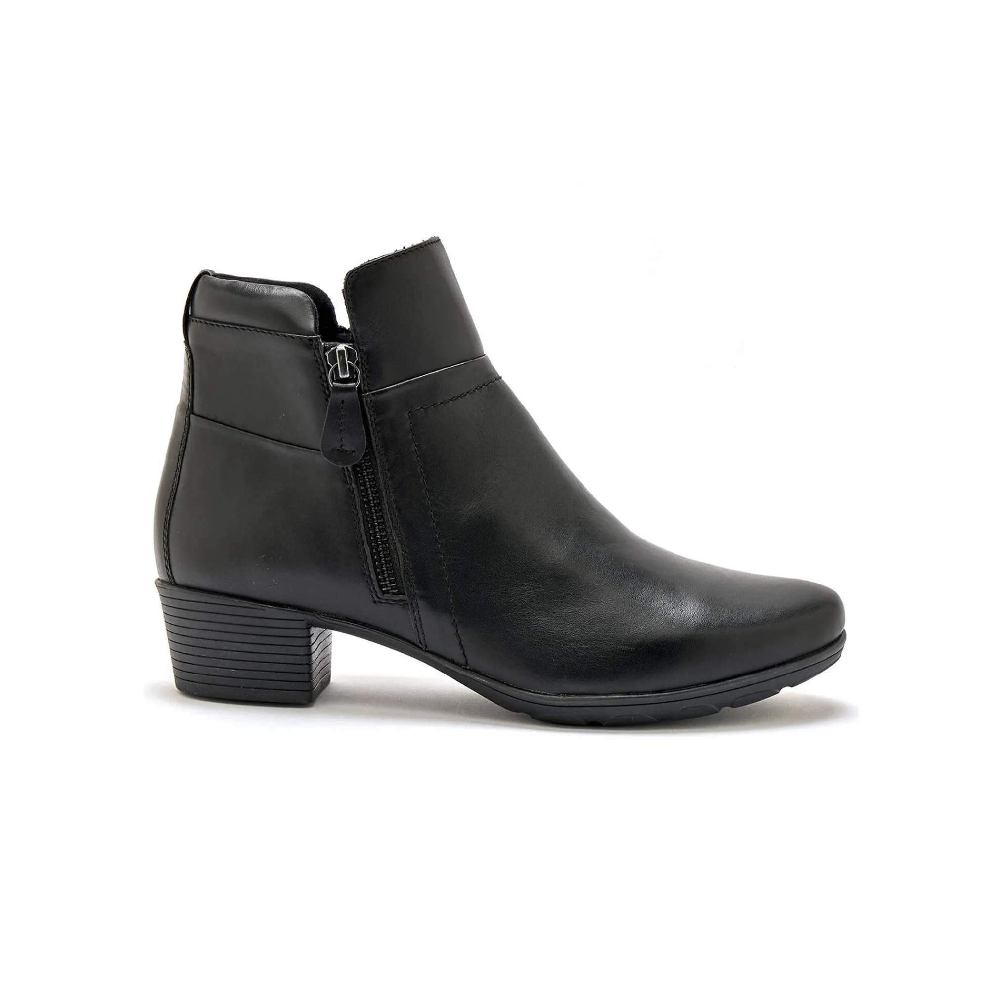 Bottines En Boots|Schoenen<PédiConfort Boots met dubbele rits - comfortabele zool en breedte PÉDICONFORT zwart