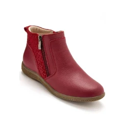Bottines En Boots|Schoenen<PédiConfort Boots met dubbele rits - verwijderbare comfortzool PÉDICONFORT bordeaux
