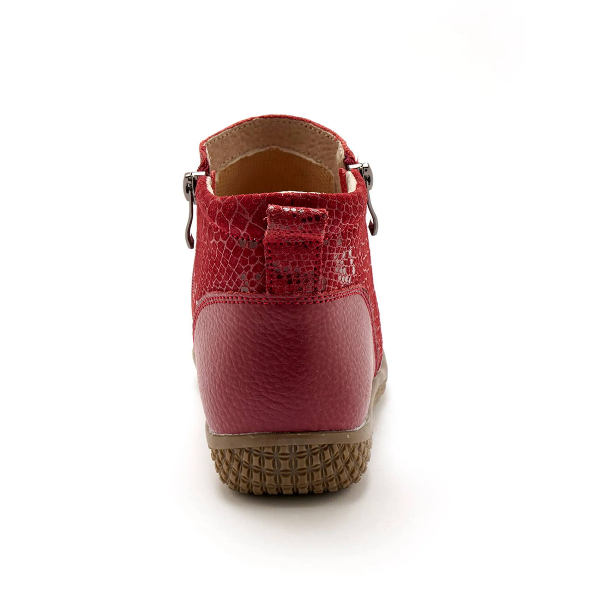 Bottines En Boots|Schoenen<PédiConfort Boots met dubbele rits - verwijderbare comfortzool PÉDICONFORT bordeaux