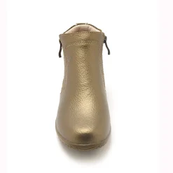 Feestelijke Schoenen|Bottines En Boots<PédiConfort Boots met dubbele rits - verwijderbare comfortzool PÉDICONFORT goudbruin