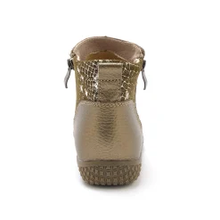 Feestelijke Schoenen|Bottines En Boots<PédiConfort Boots met dubbele rits - verwijderbare comfortzool PÉDICONFORT goudbruin