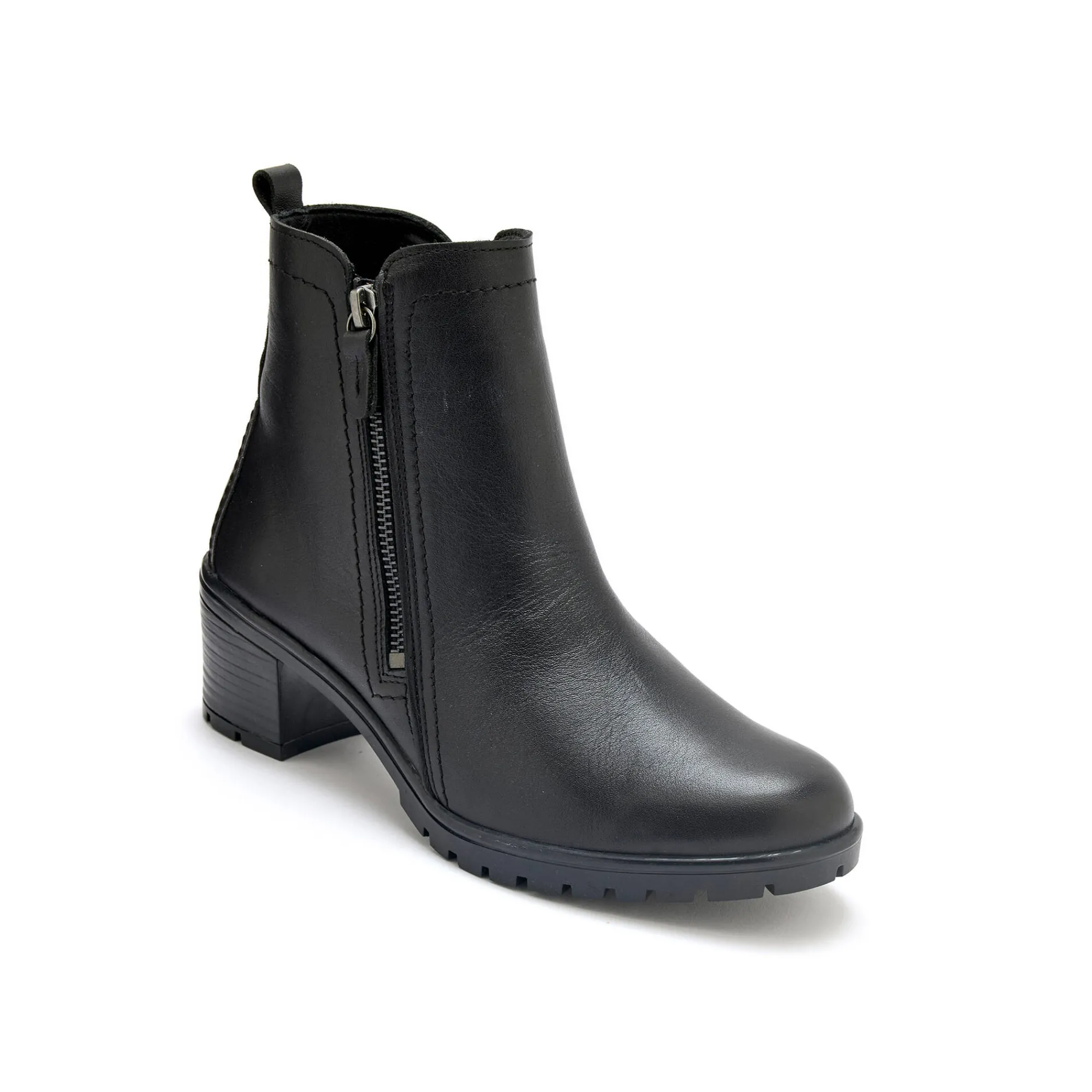 Bottines En Boots|Schoenen<PédiConfort Boots met dubbele rits en comfortbreedte zwart