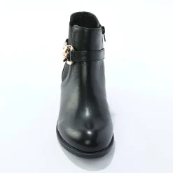 Feestelijke Schoenen|Bottines En Boots<Blancheporte Boots met elastieken en rits, goudkleurige gesp zwart
