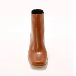 Feestelijke Schoenen|Bottines En Boots<Blancheporte Boots met hak en vierkante neus karamel