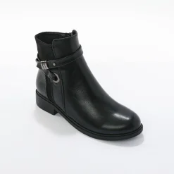 Feestelijke Schoenen|Bottines En Boots<Blancheporte Boots met rits, riempjes en fantasiegespen zwart