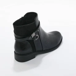 Feestelijke Schoenen|Bottines En Boots<Blancheporte Boots met rits, riempjes en fantasiegespen zwart